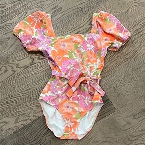 Floral one piece swim